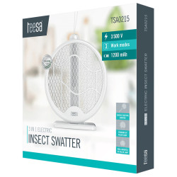 paleta electrica swatter anti insecte 3 in 1 teesa