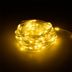decoratiune led alb cald 10m rebel
