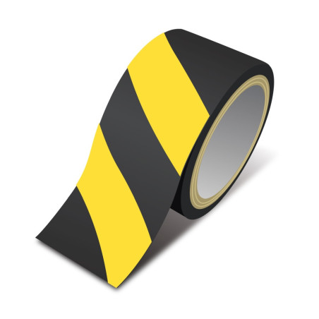 banda de delimitare pericol - galbena / neagra - 50 mm x 33 m