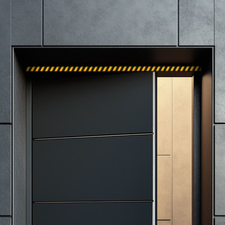 banda de delimitare pericol - galbena / neagra - 50 mm x 33 m