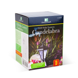 lampa solara led - felinar - 80 cm - negru - alb rece