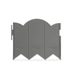 bordura de gradina / gard - 20 x 17,5 cm - gri - 12 buc / pachet
