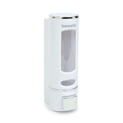 dozator de sapun - actionat manual - 400 ml - montat pe perete - alb