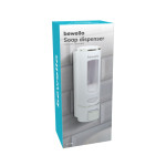 dozator de sapun - actionat manual - 400 ml - montat pe perete - alb