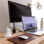 incarcator telefon / laptop usb + usb type-c pd45w cu incarcare rapida - alb