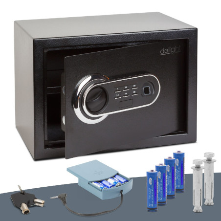 seif digital cu cititor de amprenta si tastatura - 350 x 250 x 250 mm