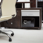 seif digital cu cititor de amprenta si tastatura - 350 x 250 x 250 mm