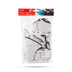 set manusi de bucatarie si suport pentru oale - 25 cm