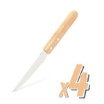 cutite gratar - 4 buc - cu maner din lemn