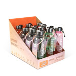 sticla sport - plastic transparent - 550 ml - 3 culori