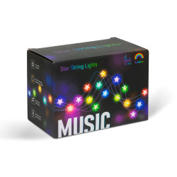 lumina inteligenta sir - stea - usb - 25 led-uri rgb - 5 m - bluetooth