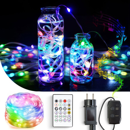 lumina inteligenta - 100-240v - 66 led rgb - 10 m - bluetooth