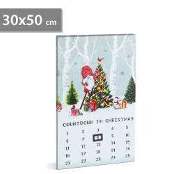 calendar led - 2 x aa, 30 x 50 cm
