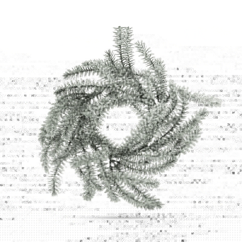 decor de craciun - coroana - verde, inzapezita - 27 cm