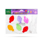 sir de lumina cu led de craciun - autocolant gel pentru geam - 6 led-uri - 2 x aa