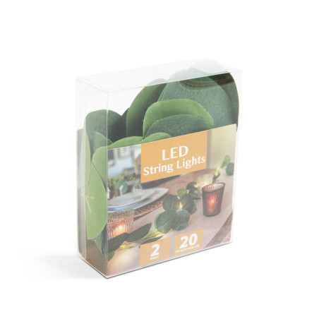 decor led de craciun - 20 led-uri - 2 m - alb cald