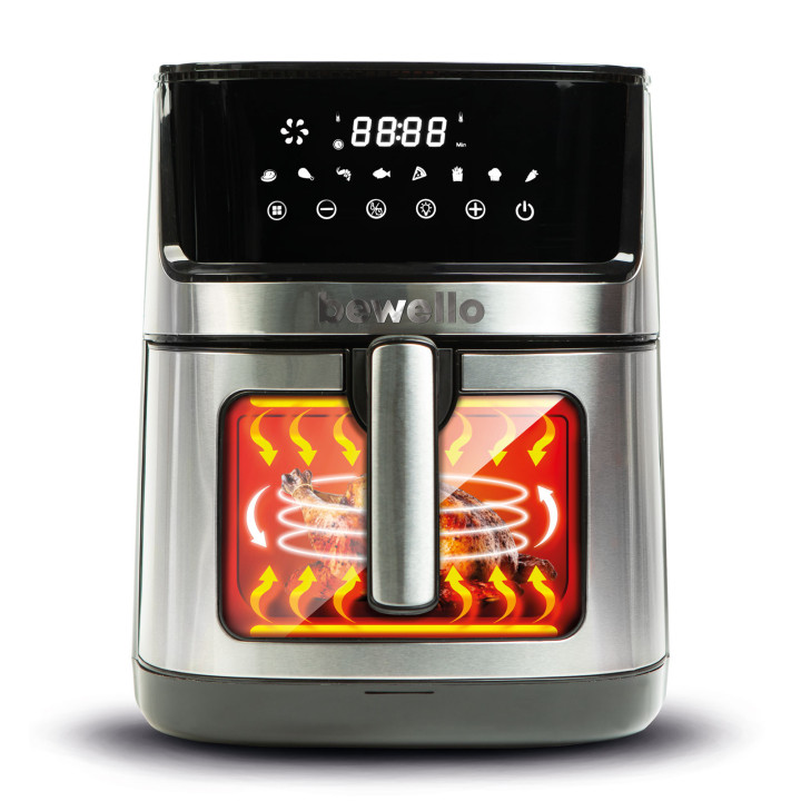 friteuza cu aer - airfryer - xxl - fibra de incalzire jos-sus - 230v - 7,5l