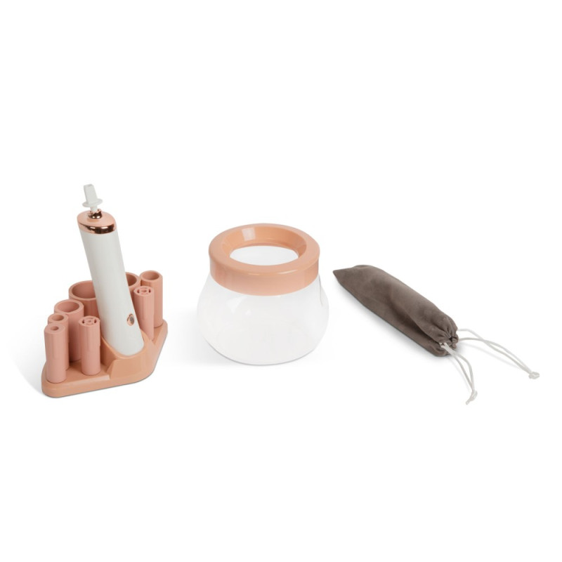 dispozitiv de curatat si uscator pensule de machiaj - 2 x aaa