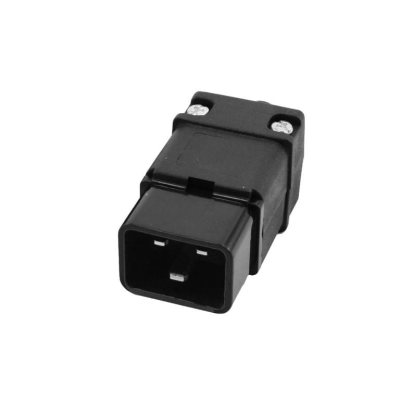 mufa alimentare iec c20 mama ac, 16a, 3 poli, negru