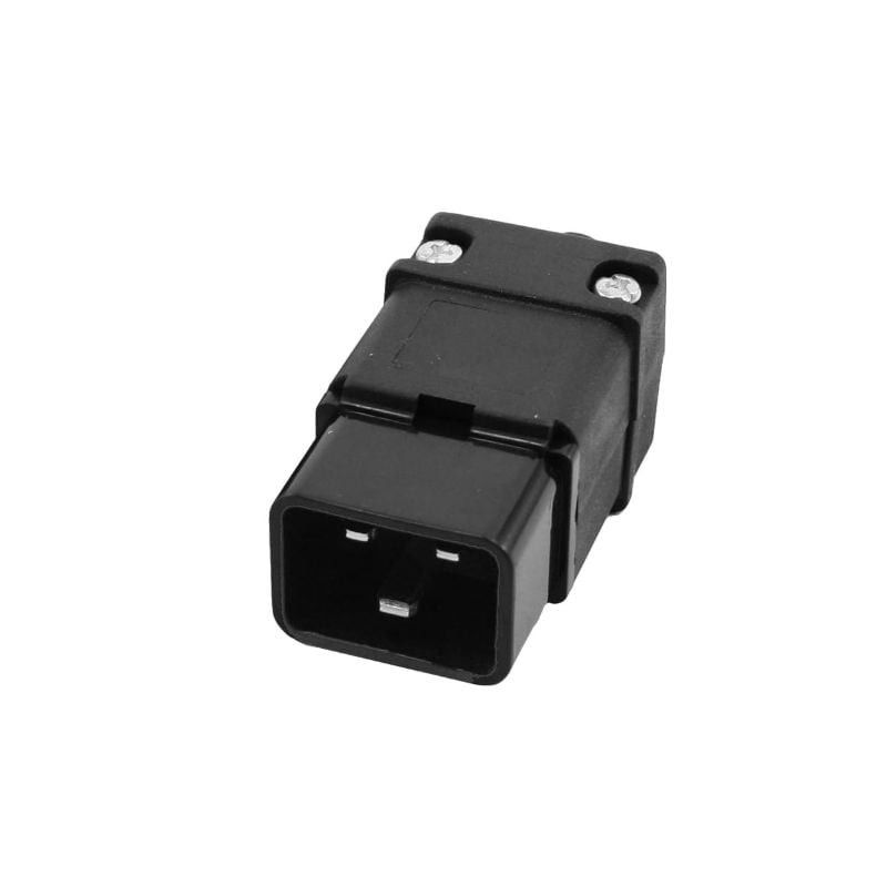 mufa alimentare iec c20 mama ac, 16a, 3 poli, negru