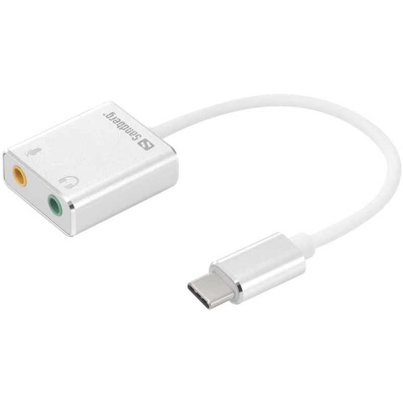 adaptor usb-c - sound link sandberg 136-26, 2x 3.5mm