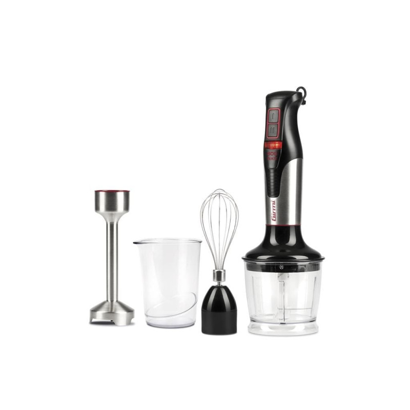 blender de mana multifunctional girmi mx39, 800w, viteza reglabila, inox/negru