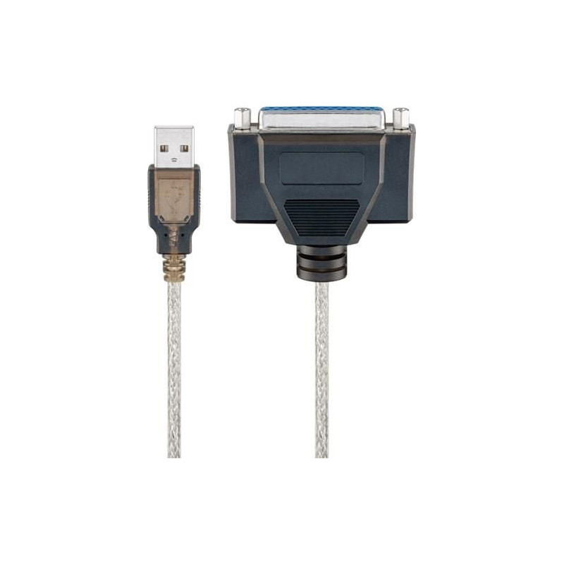 cablu imprimanta usb 2.0 a tata - paralel d-sub25, 1.5m, goobay