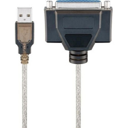cablu imprimanta usb 2.0 a tata - paralel d-sub25, 1.5m, goobay