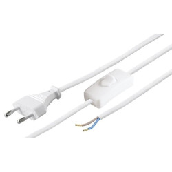 cablu de alimentare euro la 2 fire cu intrerupator 1.5m