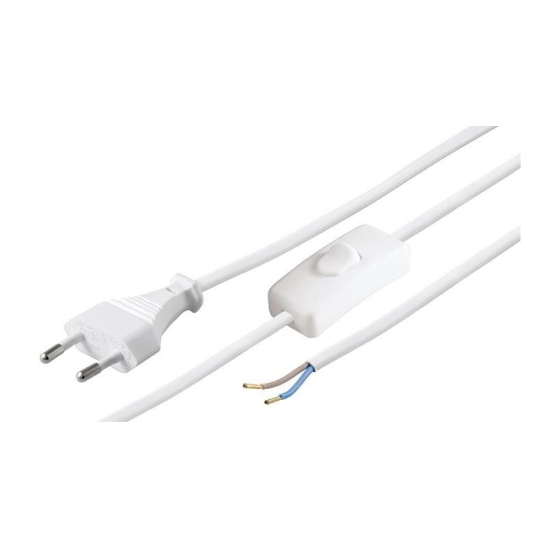 cablu de alimentare euro la 2 fire cu intrerupator 1.5m