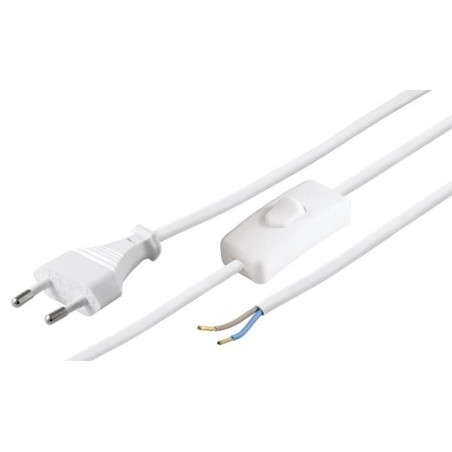 cablu de alimentare euro la 2 fire cu intrerupator 1.5m