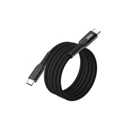 cablu magnetic usb-c - usb-c, 1m, well, 20v 3a, 60w, negru