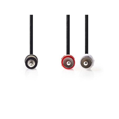 cablu audio stereo 3.5 mm tata - 2x rca tata 2.0 m negru