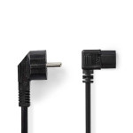 cablu de alimentare schuko tata cotit - iec-320-c13 cotit, 10m negru, nedis cablu de alimentare schuko tata cotit - iec-320-c13 cotit, 10m negru, nedis