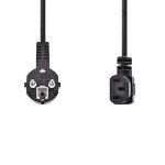 cablu de alimentare schuko tata cotit - iec-320-c13 cotit, 10m negru, nedis cablu de alimentare schuko tata cotit - iec-320-c13 cotit, 10m negru, nedis