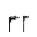 cablu de alimentare euro tata cotit - iec-320-c7 cotit, 2m, negru, nedis cablu de alimentare euro tata cotit - iec-320-c7 cotit, 2m, negru, nedis