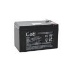 Acumulatori de plumb, Baterie sigilată cu plumb acid 12V 9Ah Geti (conector 6,35 mm) -1, dioda.ro