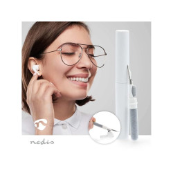 kit curatare casti in-ear 3 in 1 nedis