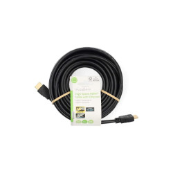 cablu hdmi de mare viteza cu ethernet 4k60hz, 10m, negru, nedis