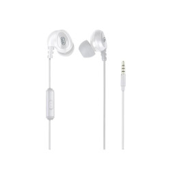 casti in-ear cu fir, microfon hmp 696 m, 1.2m, alb, trevi