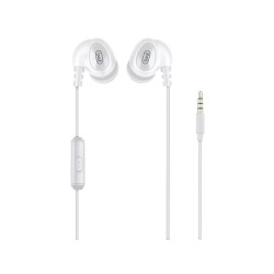 casti in-ear cu fir, microfon hmp 696 m, 1.2m, alb, trevi