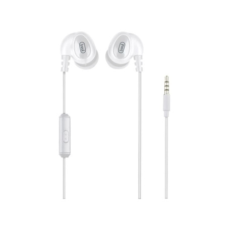 casti in-ear cu fir, microfon hmp 696 m, 1.2m, alb, trevi