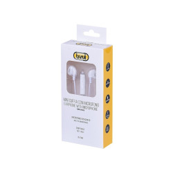 casti in-ear cu fir, microfon hmp 696 m, 1.2m, alb, trevi