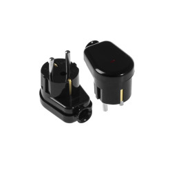 stecher shuko iesire laterala negru, martor led wt-16u/s plastrol