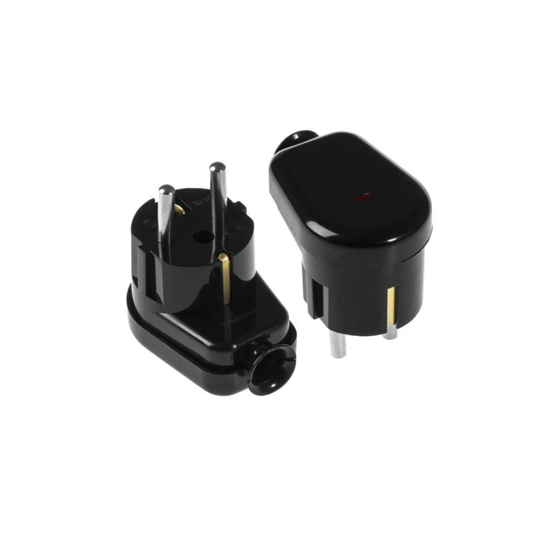 stecher shuko iesire laterala negru, martor led wt-16u/s plastrol