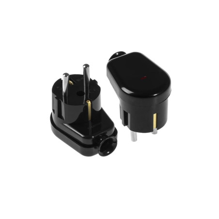 stecher shuko iesire laterala negru, martor led wt-16u/s plastrol