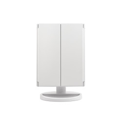 oglinda cosmetica cu led girmi be05, 34x23.5cm, portabila, alimentare usb-c / 4x aaa