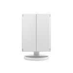 oglinda cosmetica cu led girmi be05, 34x23.5cm, portabila, alimentare usb-c / 4x aaa