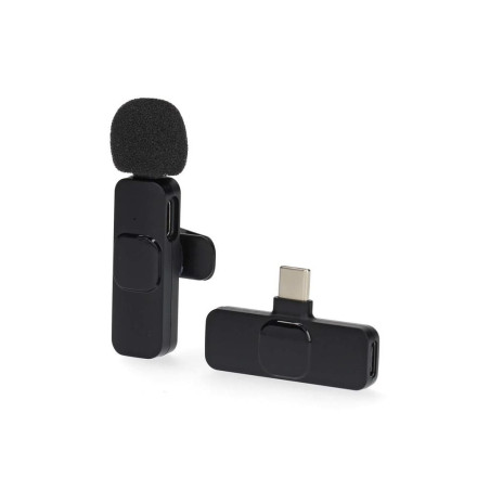 microfon lavaliera wireless pentru laptop, smartphone, tableta, usb-c, nedis