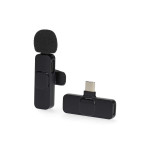 microfon lavaliera wireless pentru laptop, smartphone, tableta, usb-c, nedis